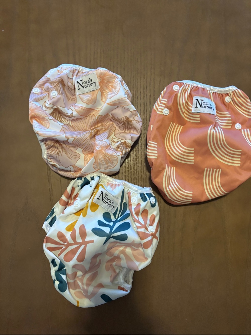 Nora’s nursery swim diaper set of three brand new